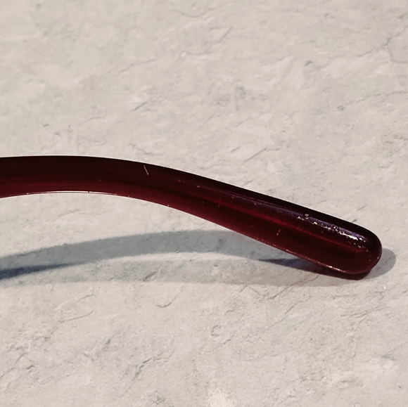 TORY BURCH TY2025 BURGUNDY ACETATE CATS EYE DESIGNER GLASSES 1080 53▪︎14/135 - Picture 14 of 15